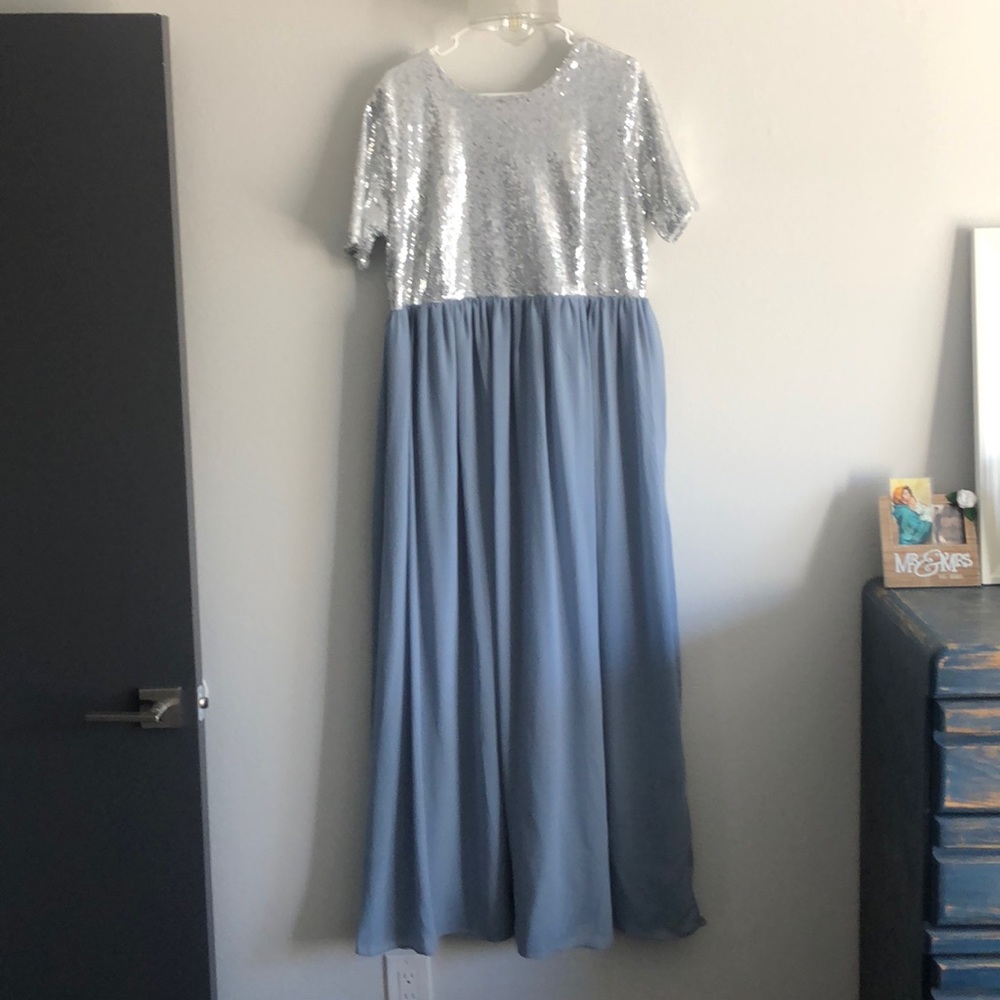 NeeSee’s Dresses Silver and gold sequin dress